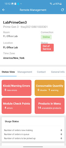 KC Manager Screen 2