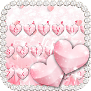 Pink Heart Love Keyboard Theme