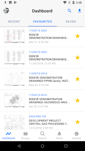 Android application RedEyeDMS screenshort