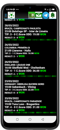 Daily Bet Correct Scores 100