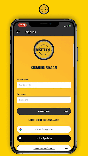 Biketaxi App Screen 2