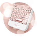 Cover Image of Download Rose Gold Keyboard Theme  APK
