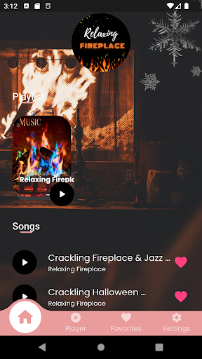 Android application Relaxing Fireplace screenshort