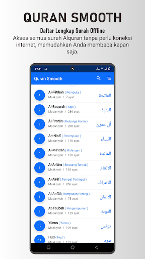 Android application quran tafsir indonesia offline screenshort
