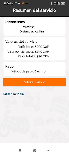 Speedy App Screen 3