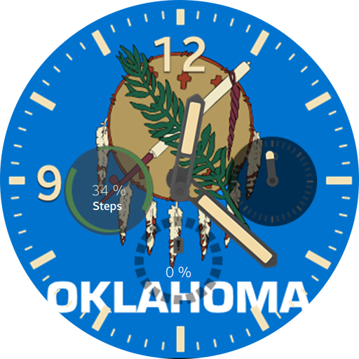 Oklahoma Flag Watchface logo