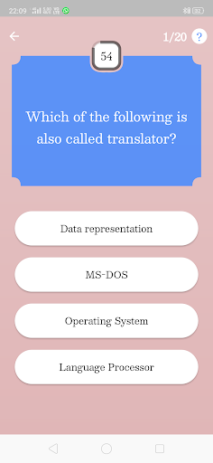 Quiz Time Screen 3