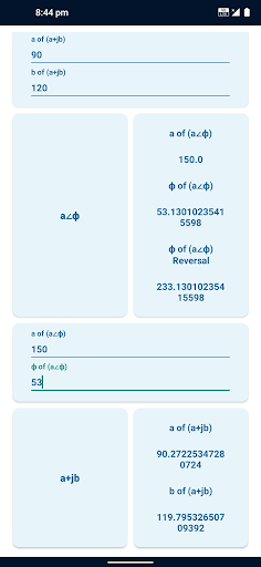 Phasor Form Calc Screen 3
