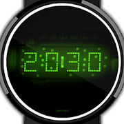 LED watch face | Vintage | Seventies Emerald