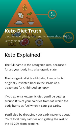 Android application Keto Diet App - Learn about th screenshort