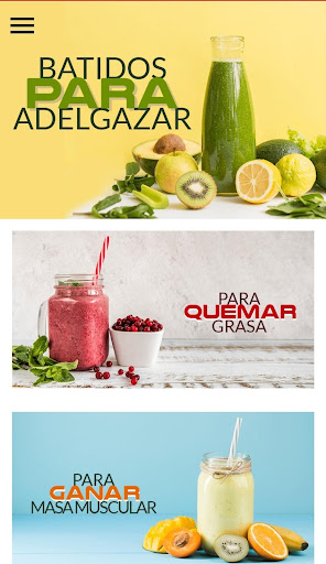 Android application Batidos para Adelgazar screenshort