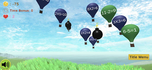 Balloon Math Mania Screen 2