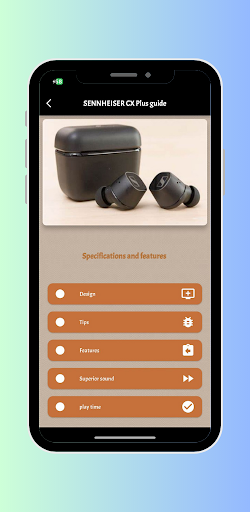 Android application SENNHEISER CX Plus Guide screenshort