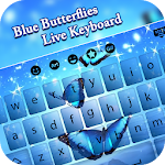 Cover Image of Download Blue Butterflies Keyboard 1.0 APK