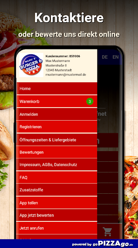 Manu Pizzaservice Reutlingen