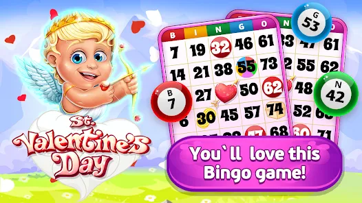 French la Saint Valentin/Valentine's Day game of LOTO/BINGO