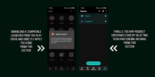 Screenshot of Peacock Feather Icon Pack