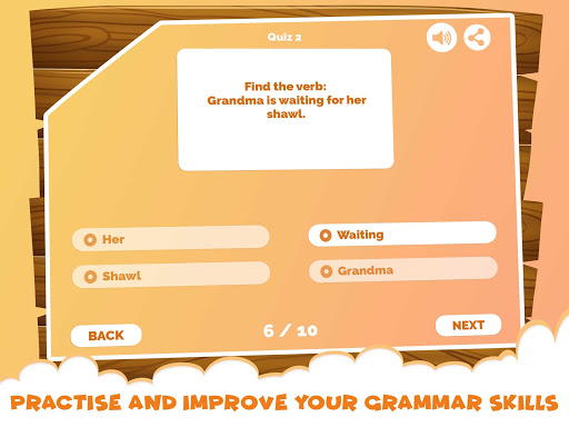 English Grammar Verb Quiz Apps Screen 3
