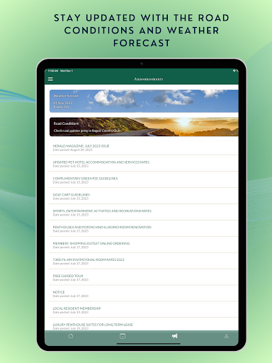 BCC Member's App Screenshot