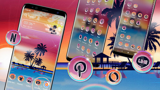 Cool Beach Theme Screen 3