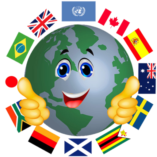 World Countries Capitals Flags logo