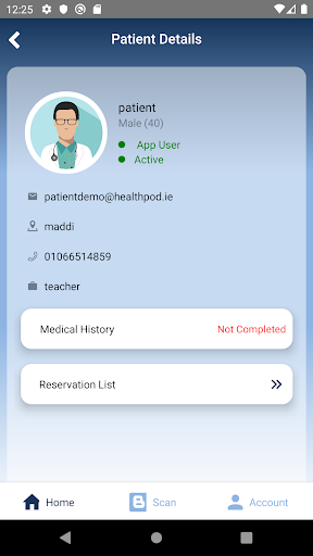Android application Health Operator screenshort