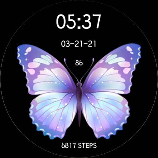 Purple/Blue Butterfly Watch Download on Windows