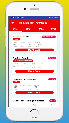 Pakistan All Network Packages Screen 3