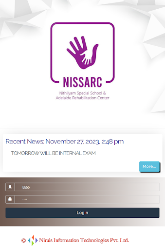 NISSARC Special School Screen 2