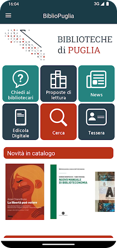 Android application BiblioPuglia screenshort