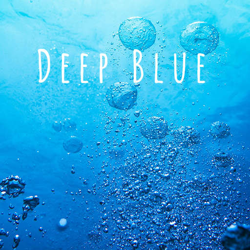Sea wallpaper-Deep Blue- logo