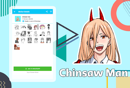 Chainsaw Man Stickers Anime