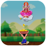 Catch Gold Coins Diwali Game icon