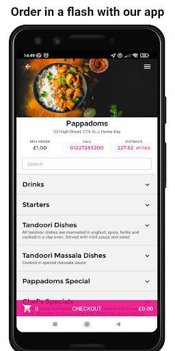 Android application Pappadoms screenshort