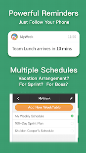 MyWeek - Weekly Schedule Planner