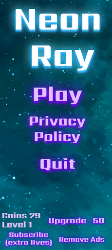 Android application Neon Ray screenshort