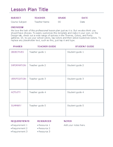General and Blank Templates