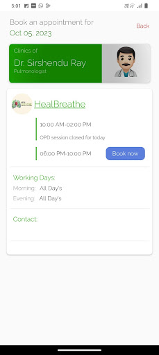 HealBreathe Screen 2