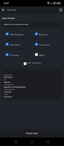HTTP Tools Screen 2