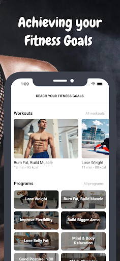 Reach your Fitness Goals Screen 2