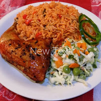 Nigerian party jollof rice and other Nigerian dish