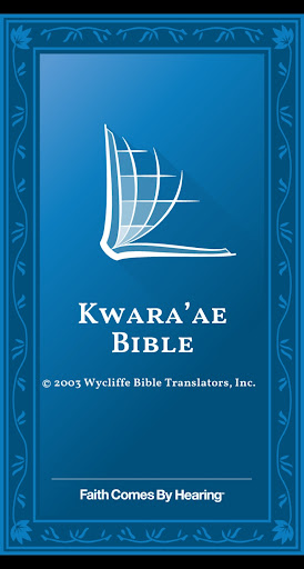Android application Kwara'ae Bible screenshort