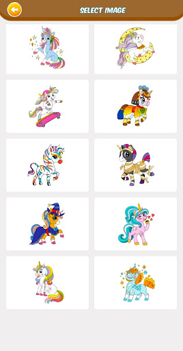 Unicorn Coloring Books Screen 2