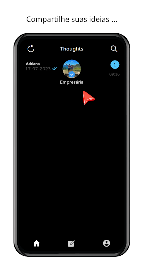 Android application Thougts screenshort
