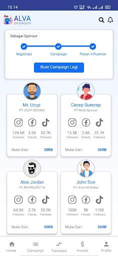 ALVA Influencer Screen 2