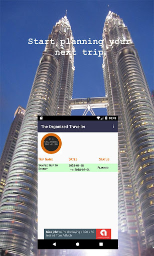 Android application The Organized Traveller: Trip screenshort