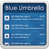 GO SMS Blue Umbrella icon