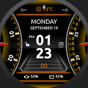 SmartDrive Watch Face Screenshot