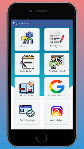 Android application Physics 11& 12 Notes In Hindi screenshort