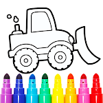 Cover Image of Download Vehicles Coloring for Kids: Trucks & Cars Game 4.0 APK